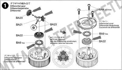 ブリッツァービートル　１．デフギヤの組み立て　組立説明書