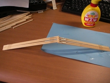 アスレチック平均台コース・竹箸乾燥中